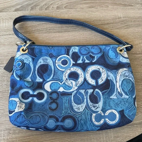 Coach Poppy Denim Print Hippie 19882 - Picture 6 of 9